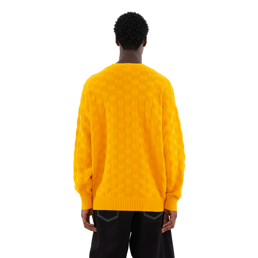 Patta Purl Ribbed Knitted Sweater Old Gold
