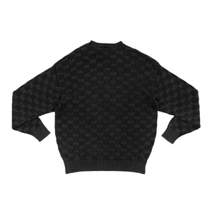 Patta Purl Ribbed Knitted Sweater Pirate Black