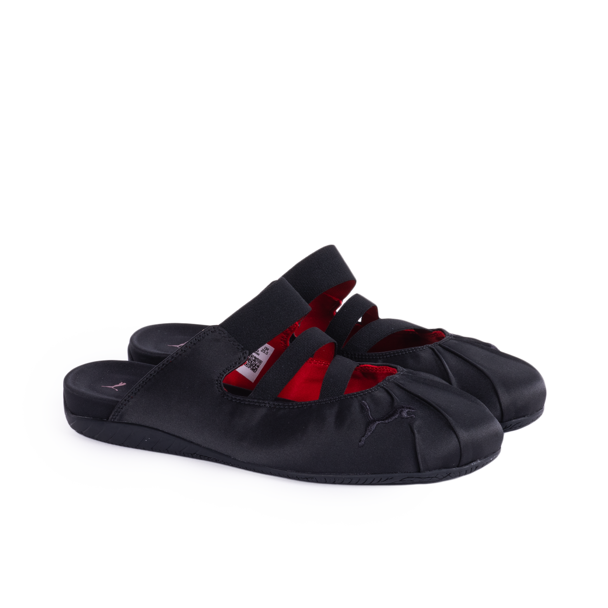Puma Women's Speedcat Mule Satin Black/For All Time Red 40991102