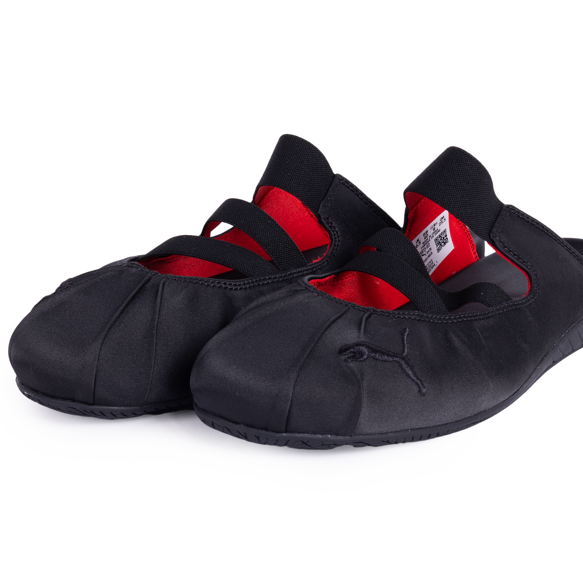 Puma Women's Speedcat Mule Satin Black/For All Time Red 40991102