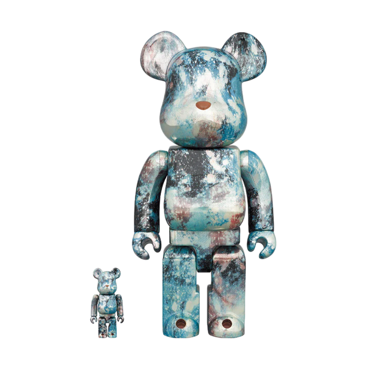 Medicom Toy Be@rbrick Pushead Silver 400% + 100%