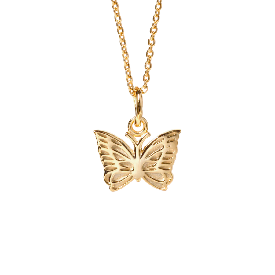 Needles 18K Gold Plated Pendant Papillon