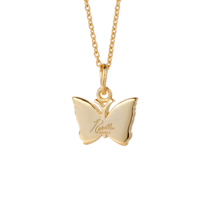 Needles 18K Gold Plated Pendant Papillon