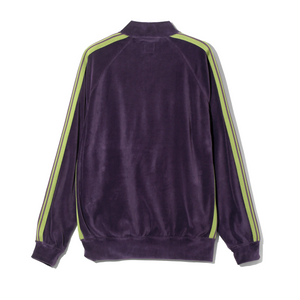 Needles Rib Collar Track Jacket Velour Purple