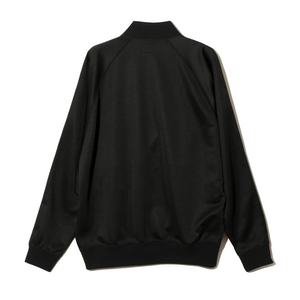 Needles Dolman Sleeve Track Jacket Poly Smooth Black