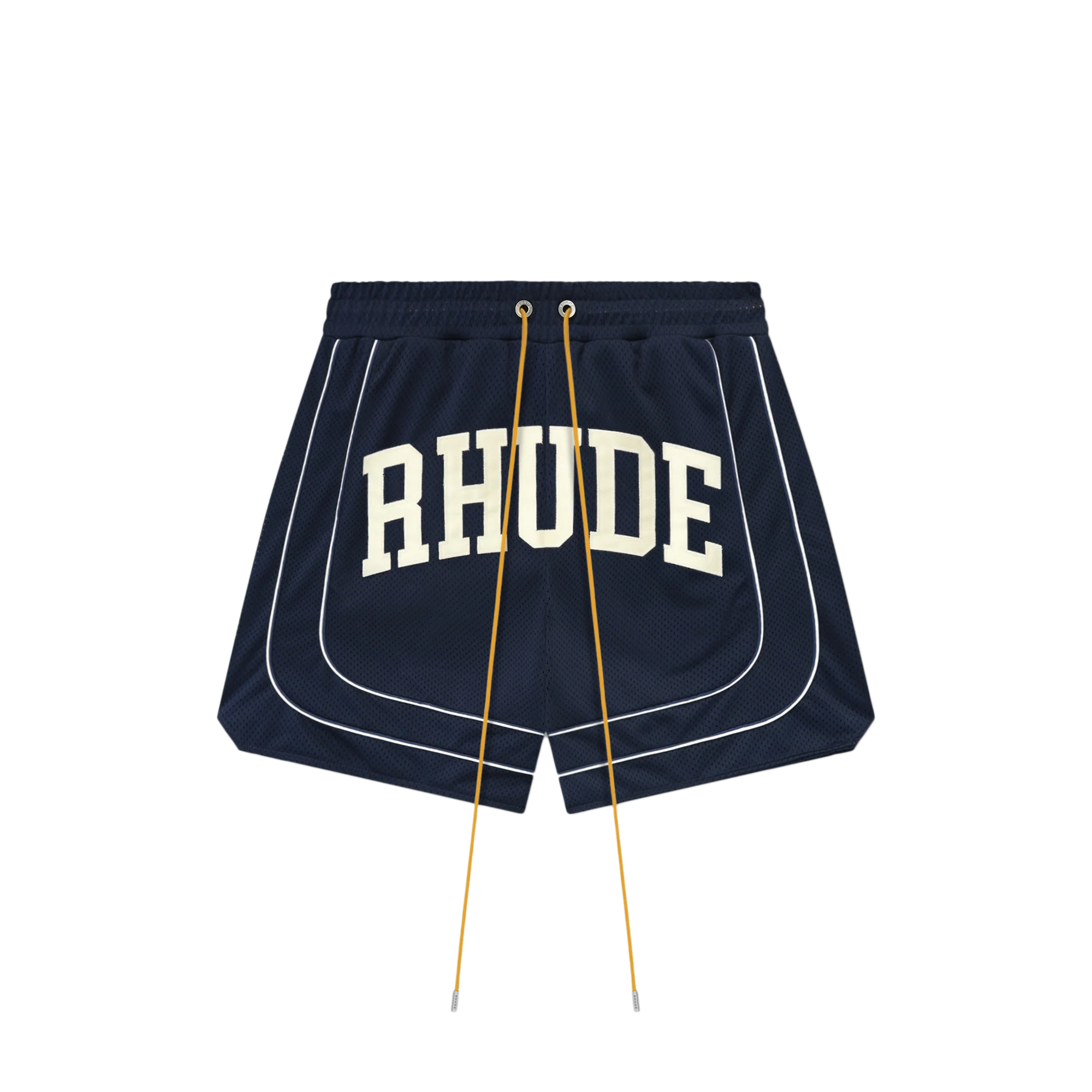 R H U D E Baggy Collegiate Logo Short Navy/Cream