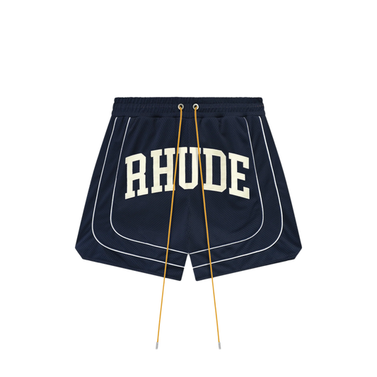 R H U D E Baggy Collegiate Logo Short Navy/Cream