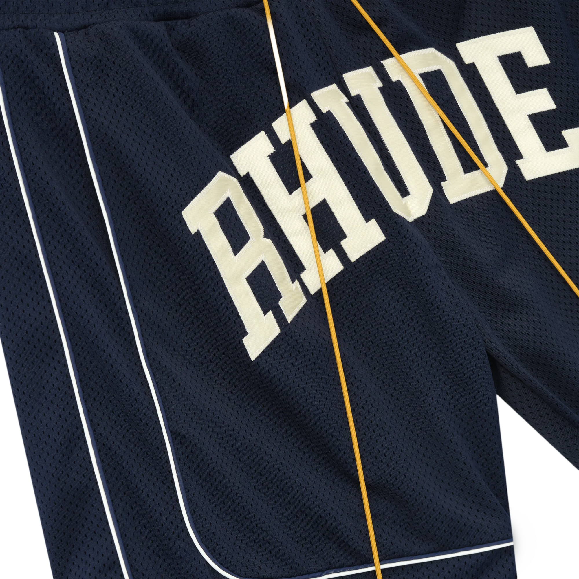 R H U D E Baggy Collegiate Logo Short Navy/Cream