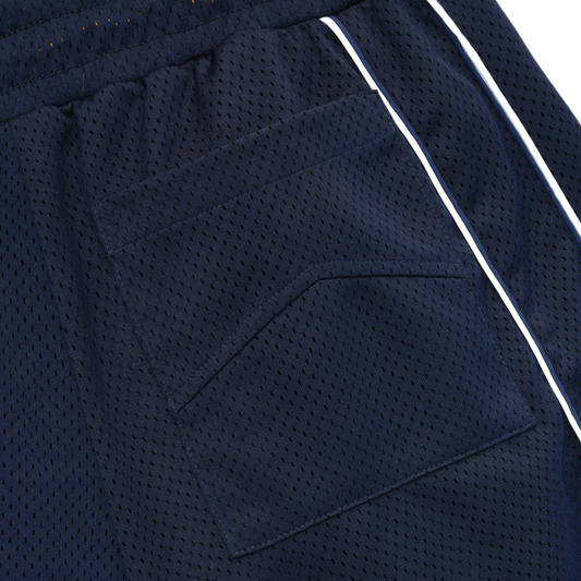 R H U D E Baggy Collegiate Logo Short Navy/Cream