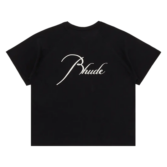 R H U D E Classique Raglan Tee Black/White