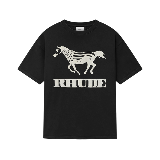 R H U D E Dinero Tee Vintage Black/White