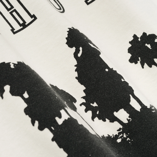 R H U D E Thousand Palms Tee Vintage White/Black