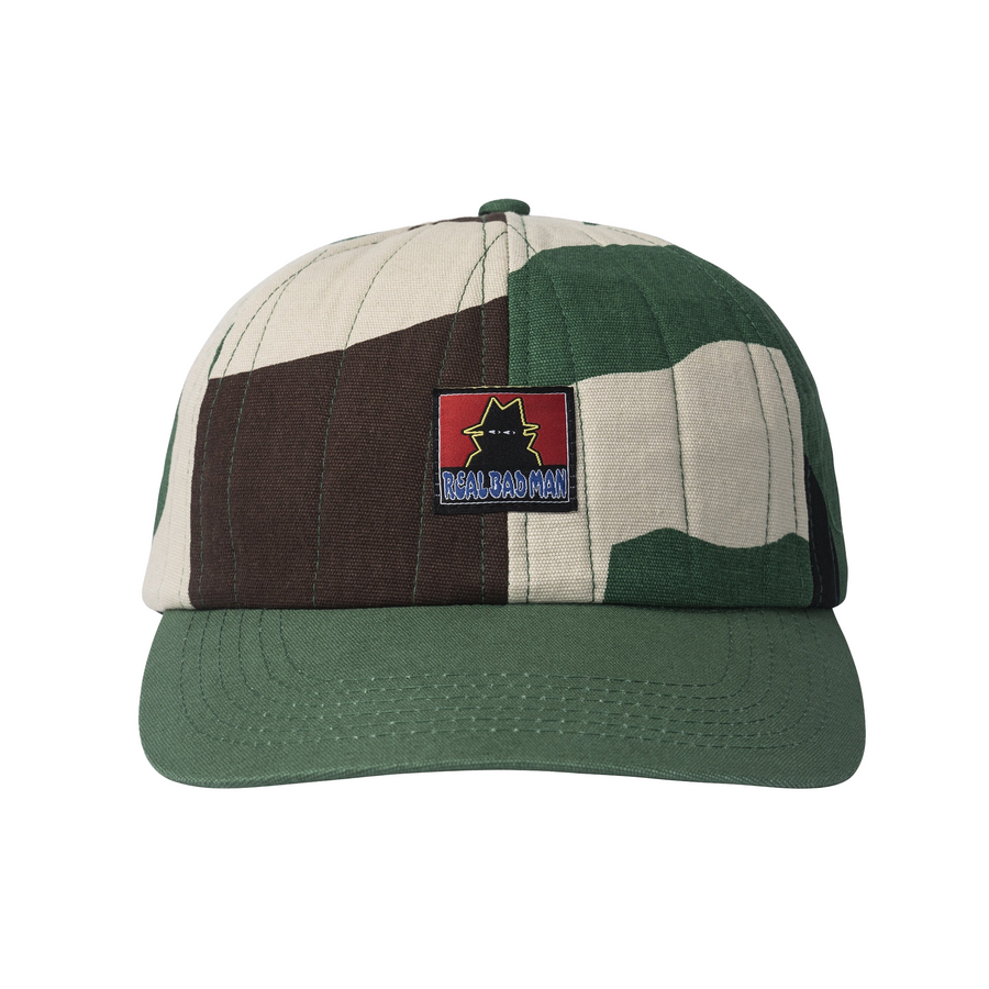 Real Bad Man Quilted 6 Panel Cap Anti Camo