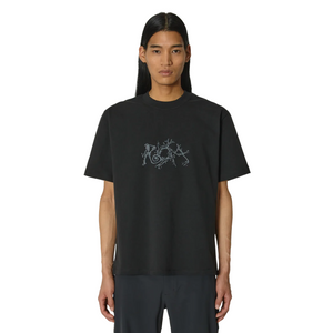 ROA Graphic Boxy T-Shirt Black