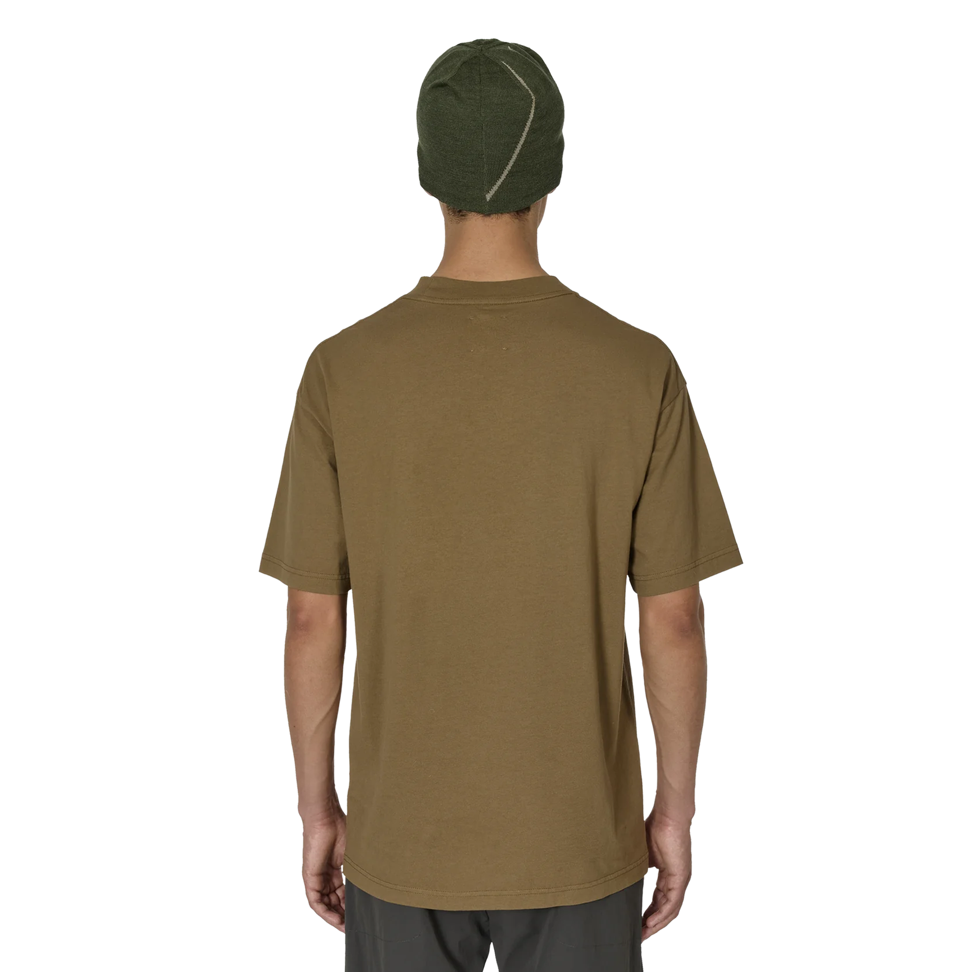 ROA Logo T Shirt Brown Olive RBMW0254JY22