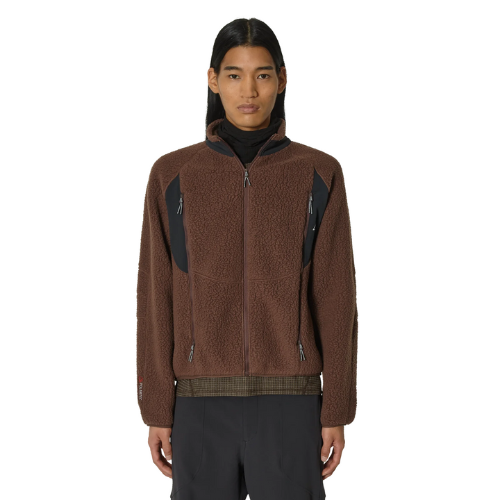 ROA Polartec Fleece Jacket Dark Brown Black