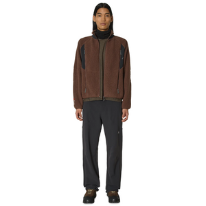 ROA Polartec Fleece Jacket Dark Brown Black