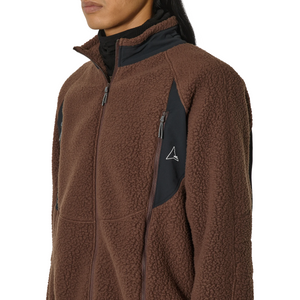 ROA Polartec Fleece Jacket Dark Brown Black