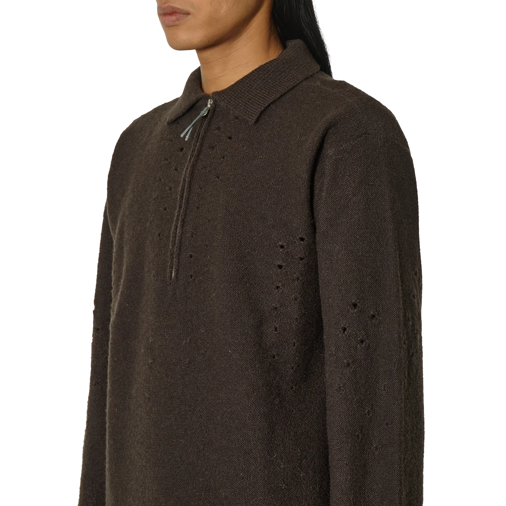 ROA Mohair Polo Brown