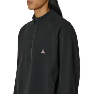 ROA Heavy Half Zip Black