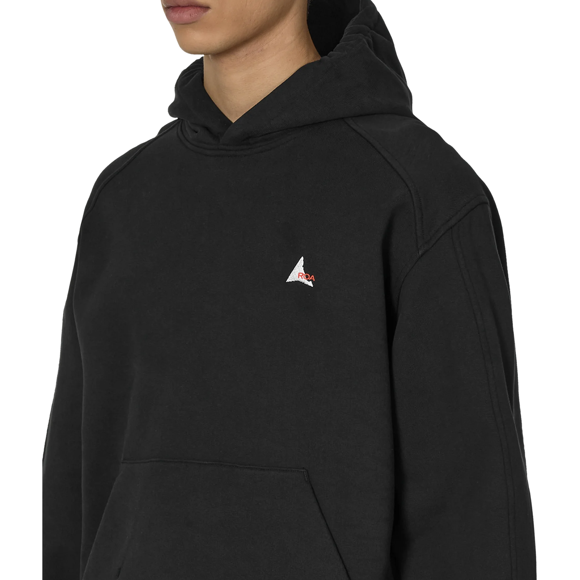 ROA Logo Hoodie Washed Black RBMW0397FA280