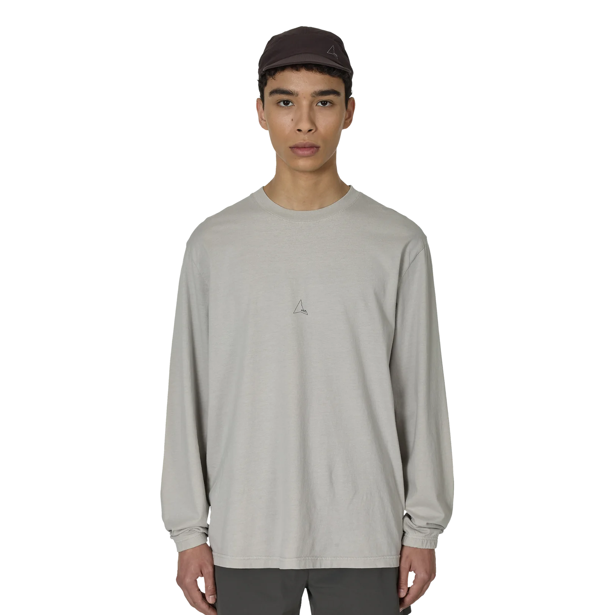 ROA Logo Long Sleeve Light Grey RBMW0399JY35