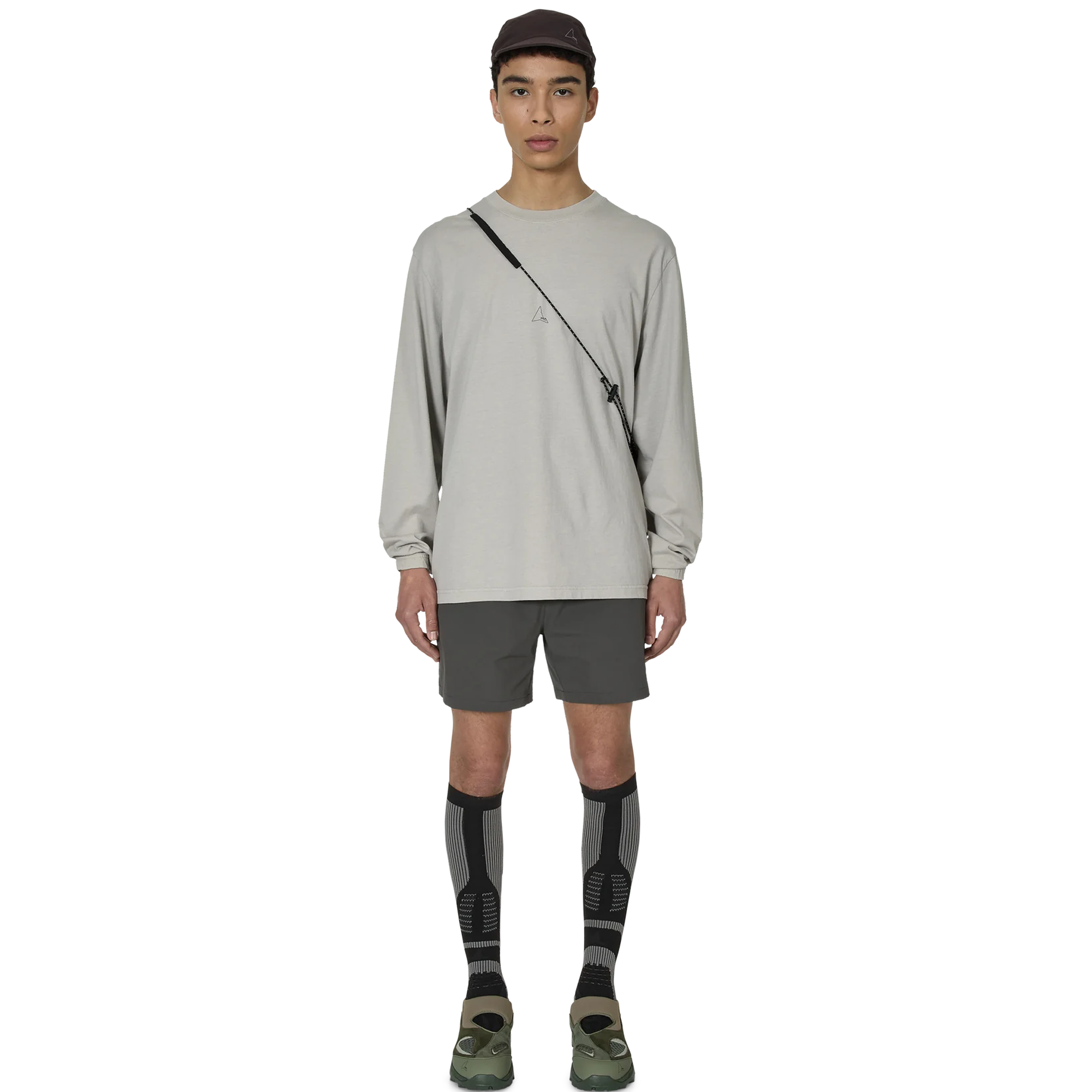 ROA Logo Long Sleeve Light Grey RBMW0399JY35