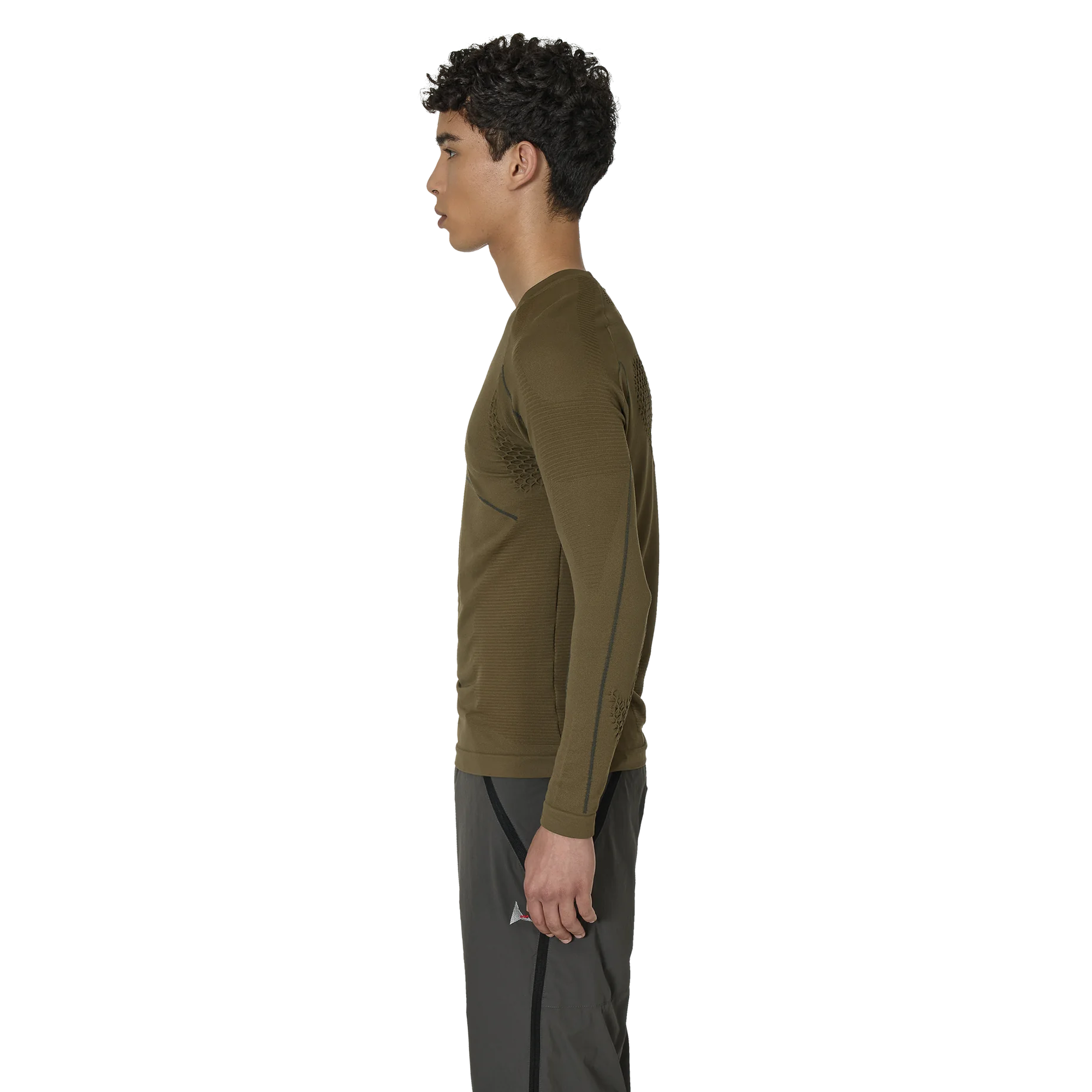 ROA Seamless Long Sleeve Dark Olive RBMW0406YA49