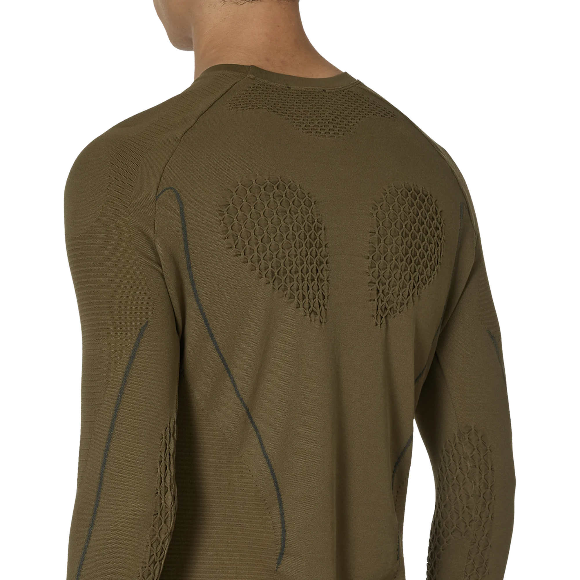 ROA Seamless Long Sleeve Dark Olive RBMW0406YA49