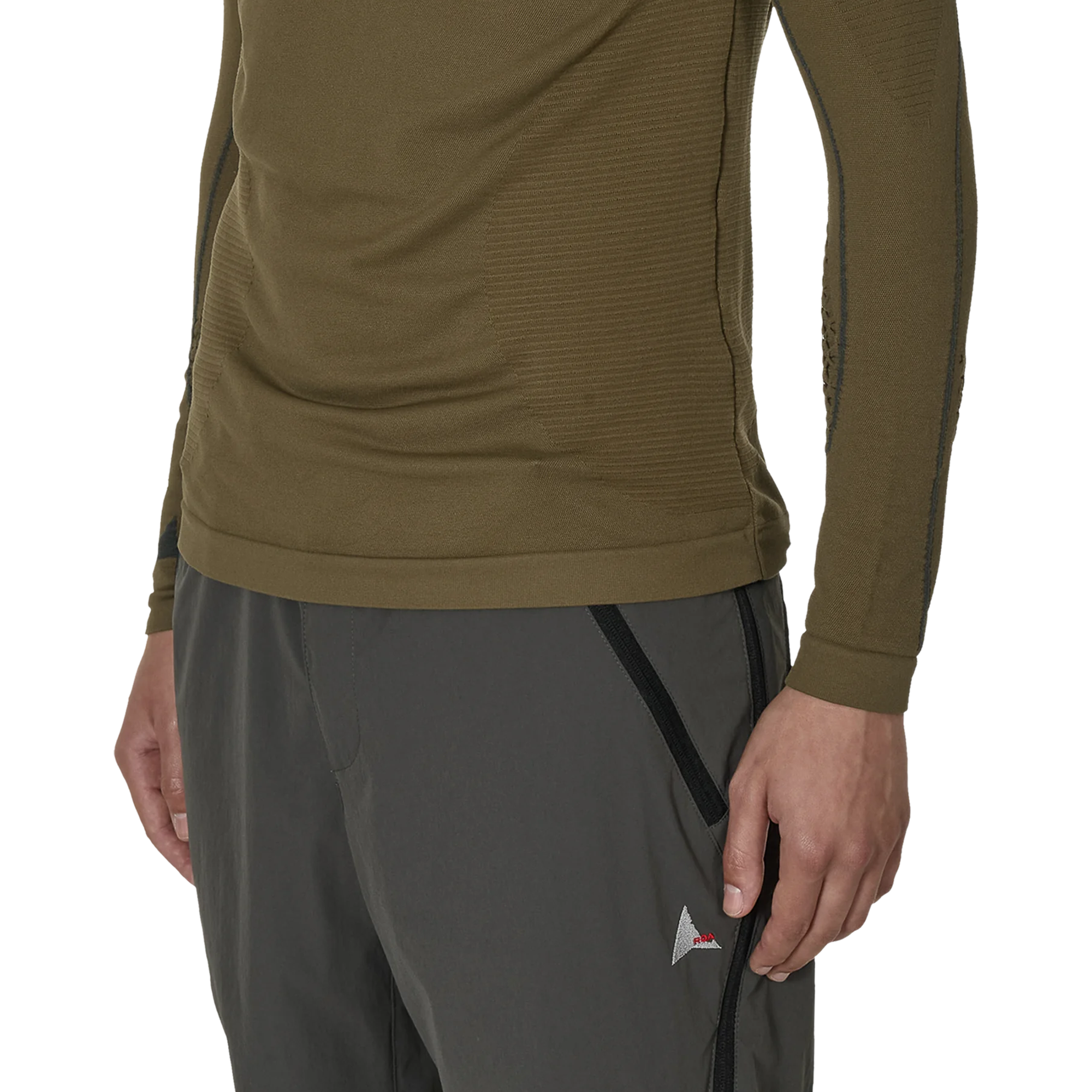 ROA Seamless Long Sleeve Dark Olive RBMW0406YA49