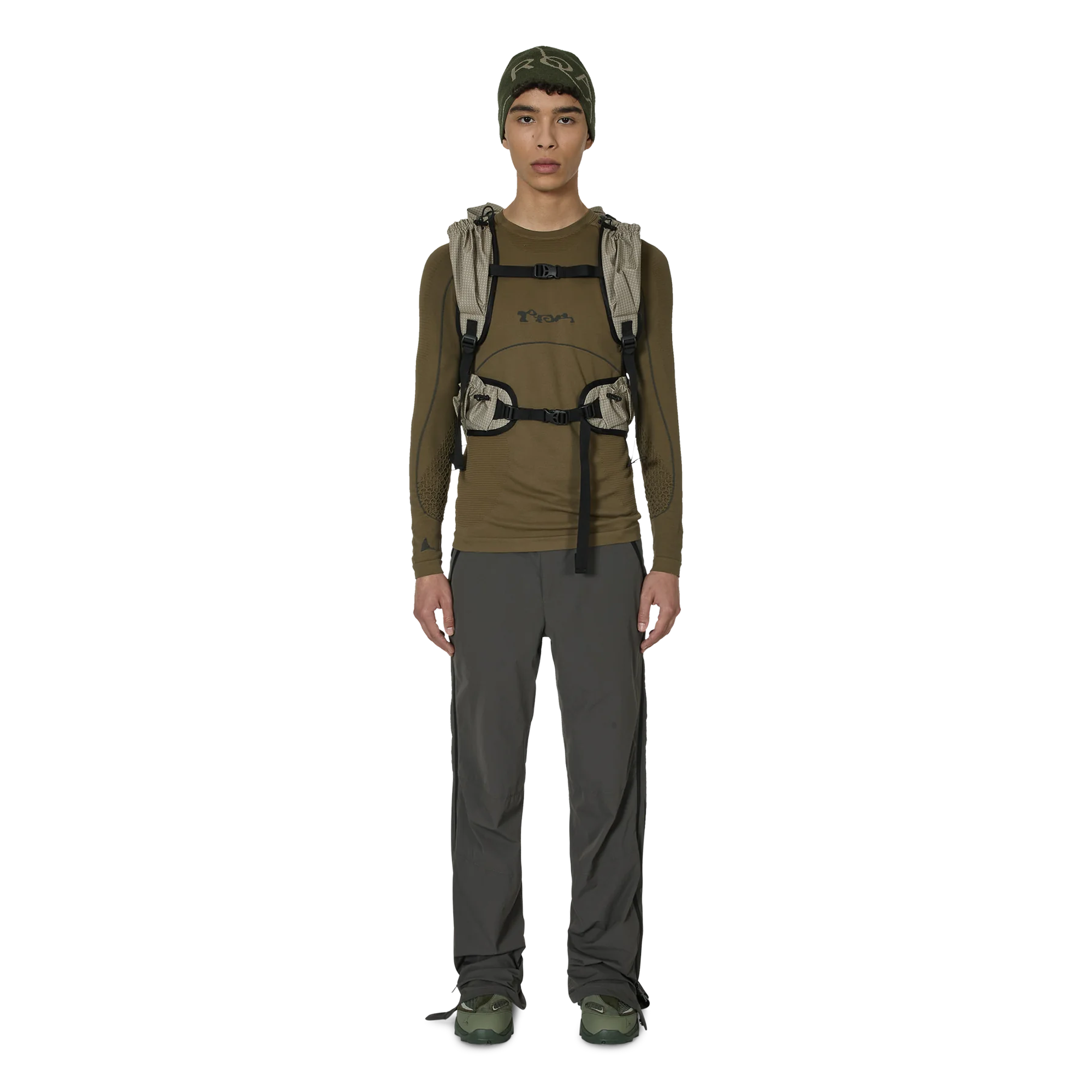 ROA Seamless Long Sleeve Dark Olive RBMW0406YA49