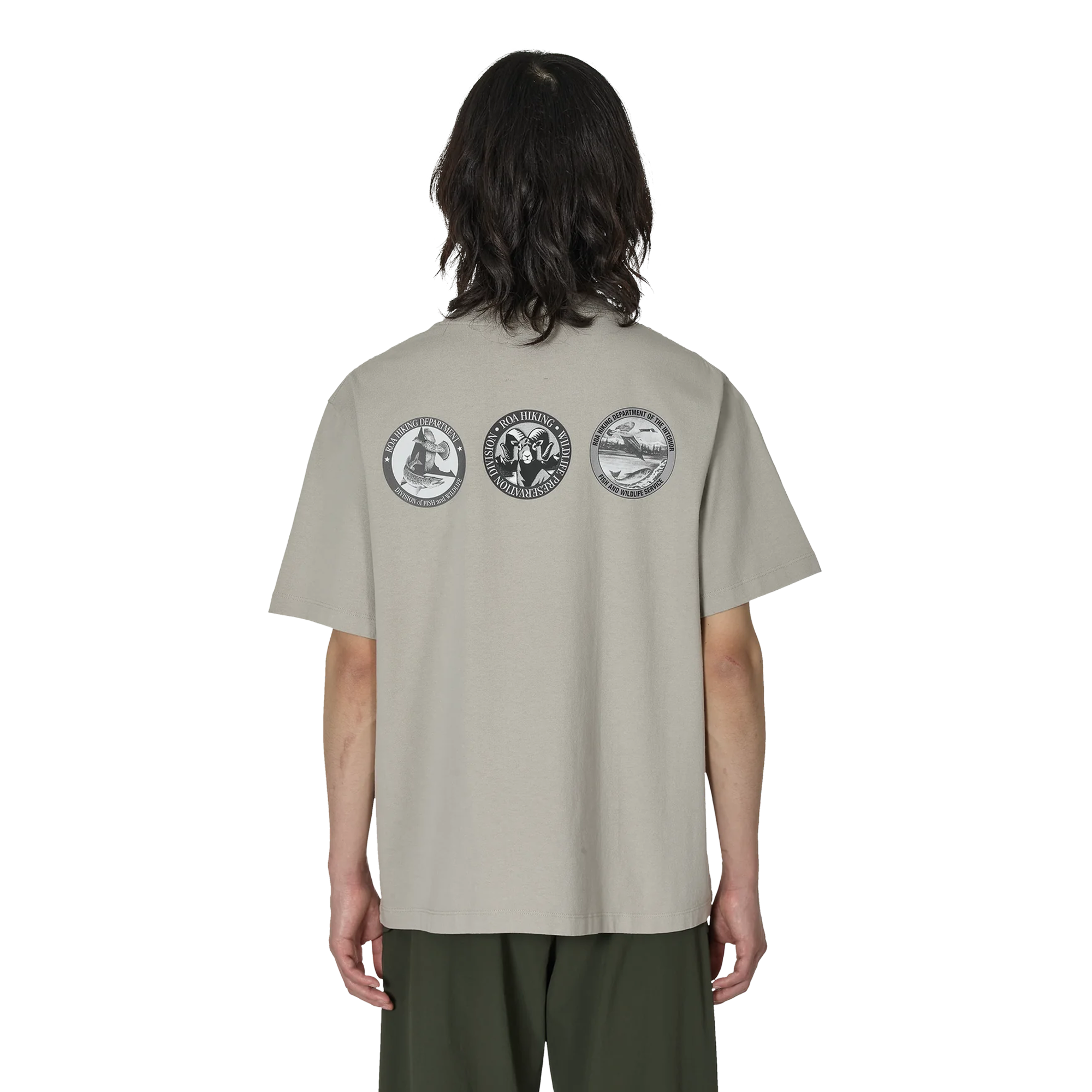 ROA Division T Shirt Light Grey RBMW0433JY38