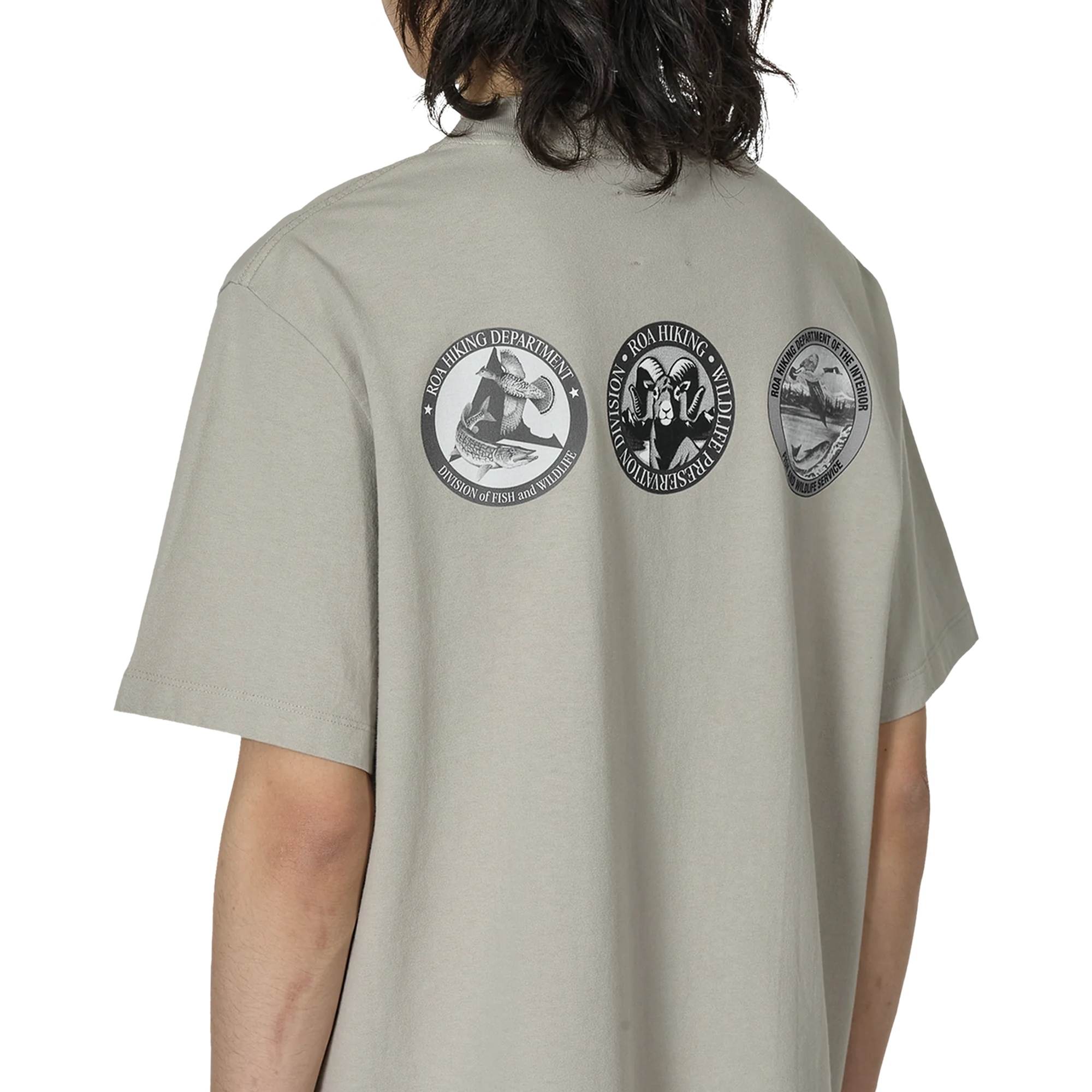 ROA Division T Shirt Light Grey RBMW0433JY38