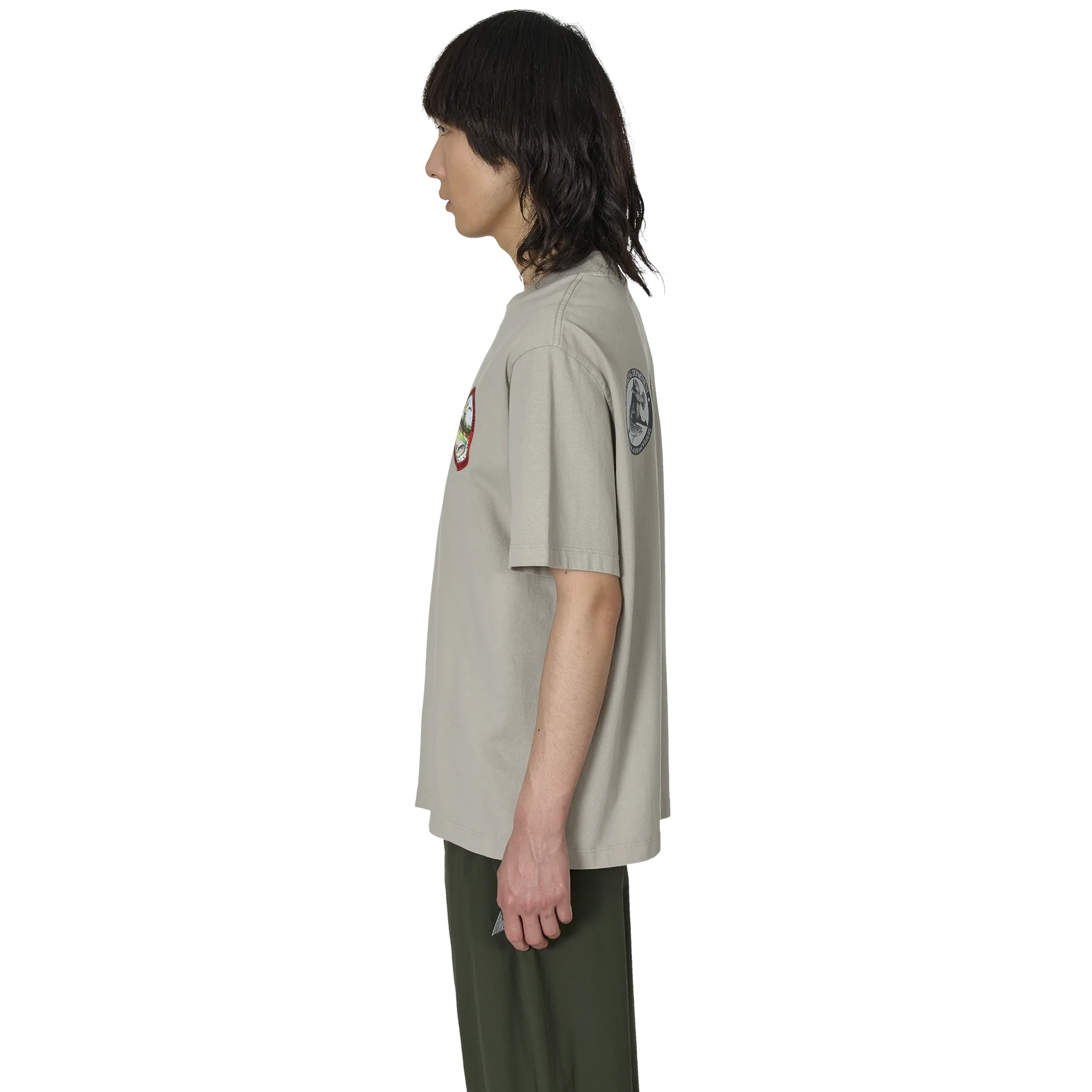 ROA Division T Shirt Light Grey RBMW0433JY38