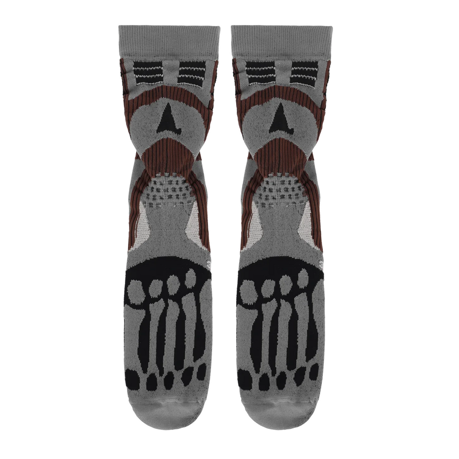 ROA Bone Socks Dark Brown