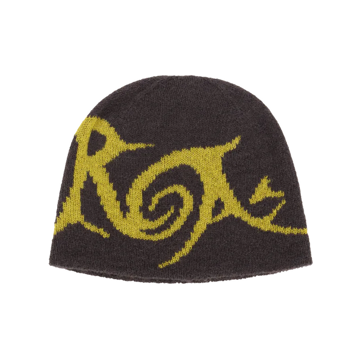 ROA Graphic Beanie Brown Yellow