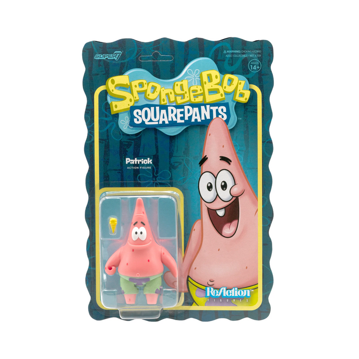 Super7 Spongbob Squarepants ReAction Patrick