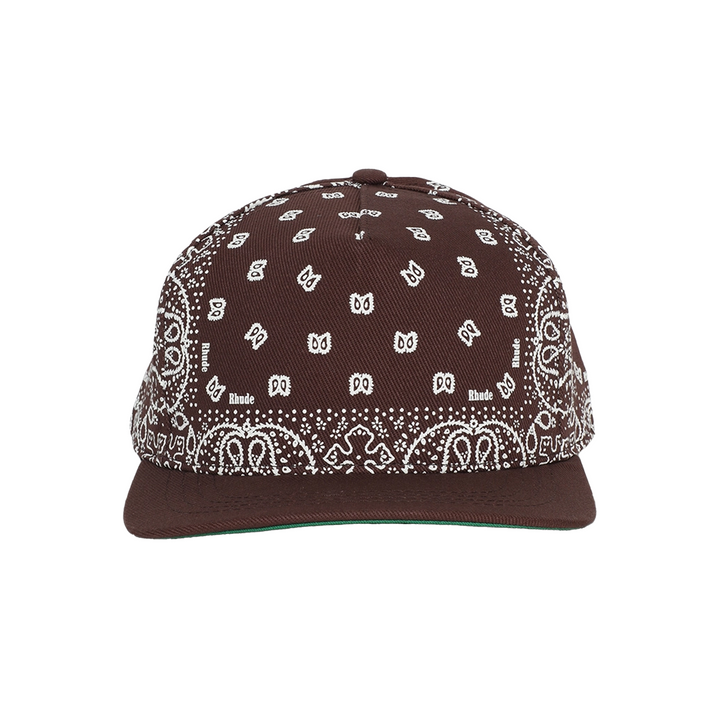 R H U D E Bandana Canvas Hat Tan/White