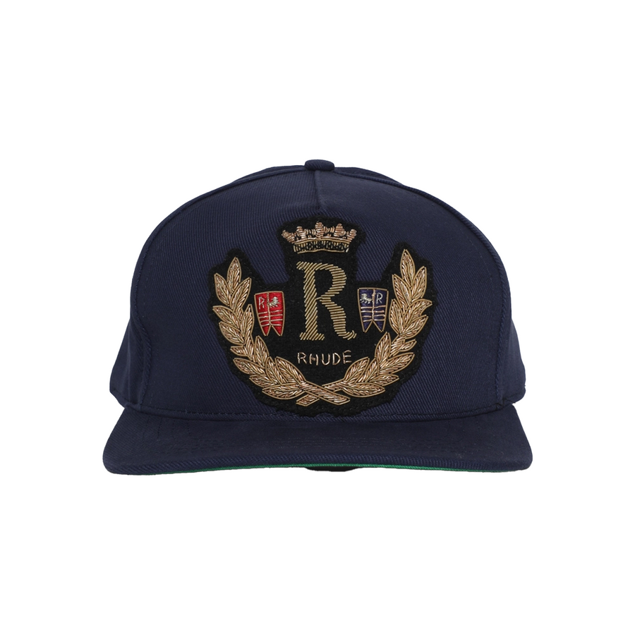 R H U D E Diana Crest Hat Navy