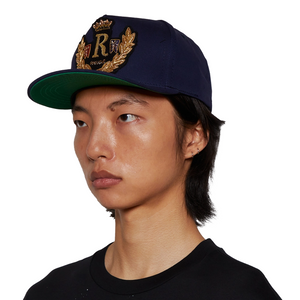 R H U D E Diana Crest Hat Navy