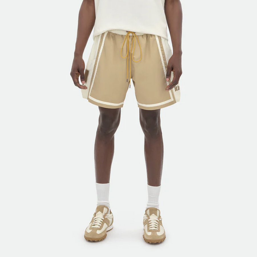 R H U D E Moonlight Shorts Tan/Off White