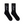 R H U D E Vertical Script Sock Black/White