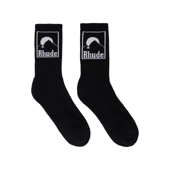 R H U D E Moonlight Sock Black/White