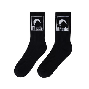 R H U D E Moonlight Sock Black/White