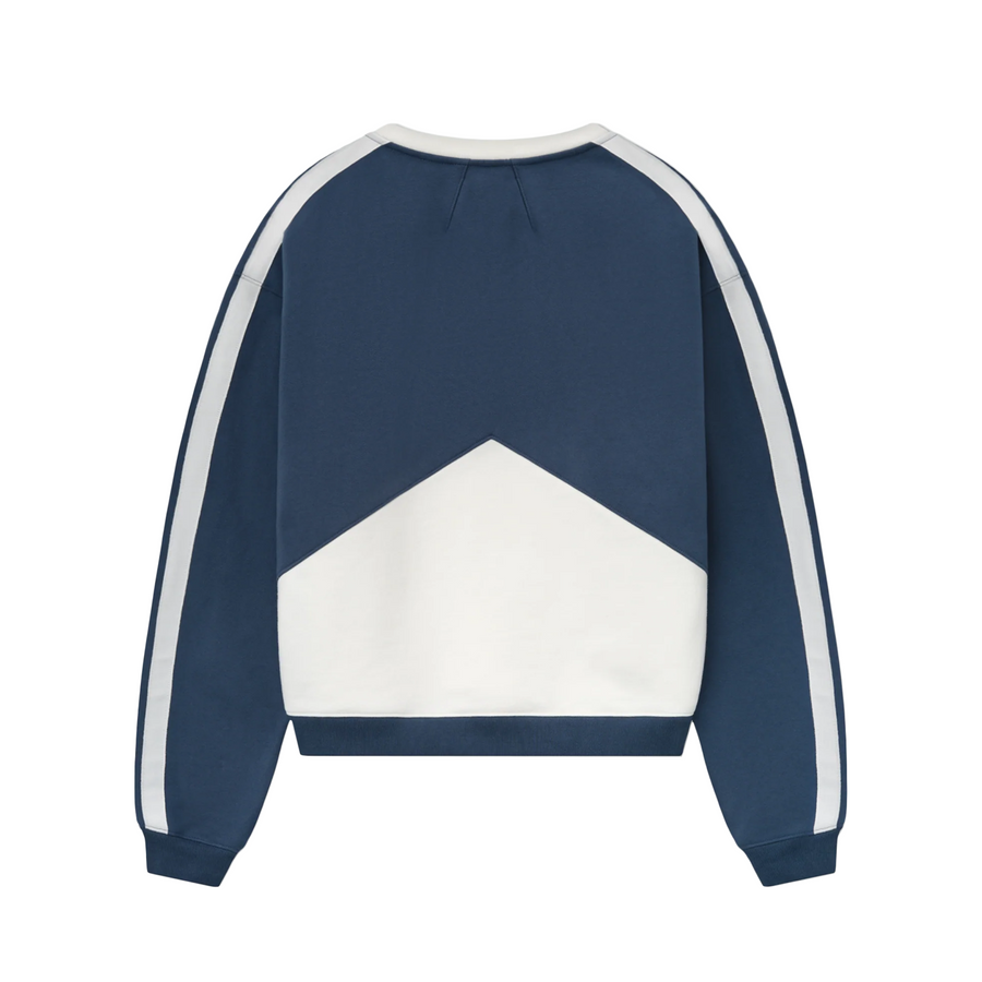 R H U D E Champions Crewneck Navy/Vtg White