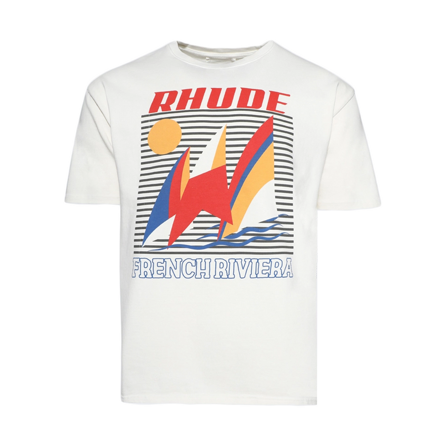 R H U D E Poster T-Shirt Vtg White