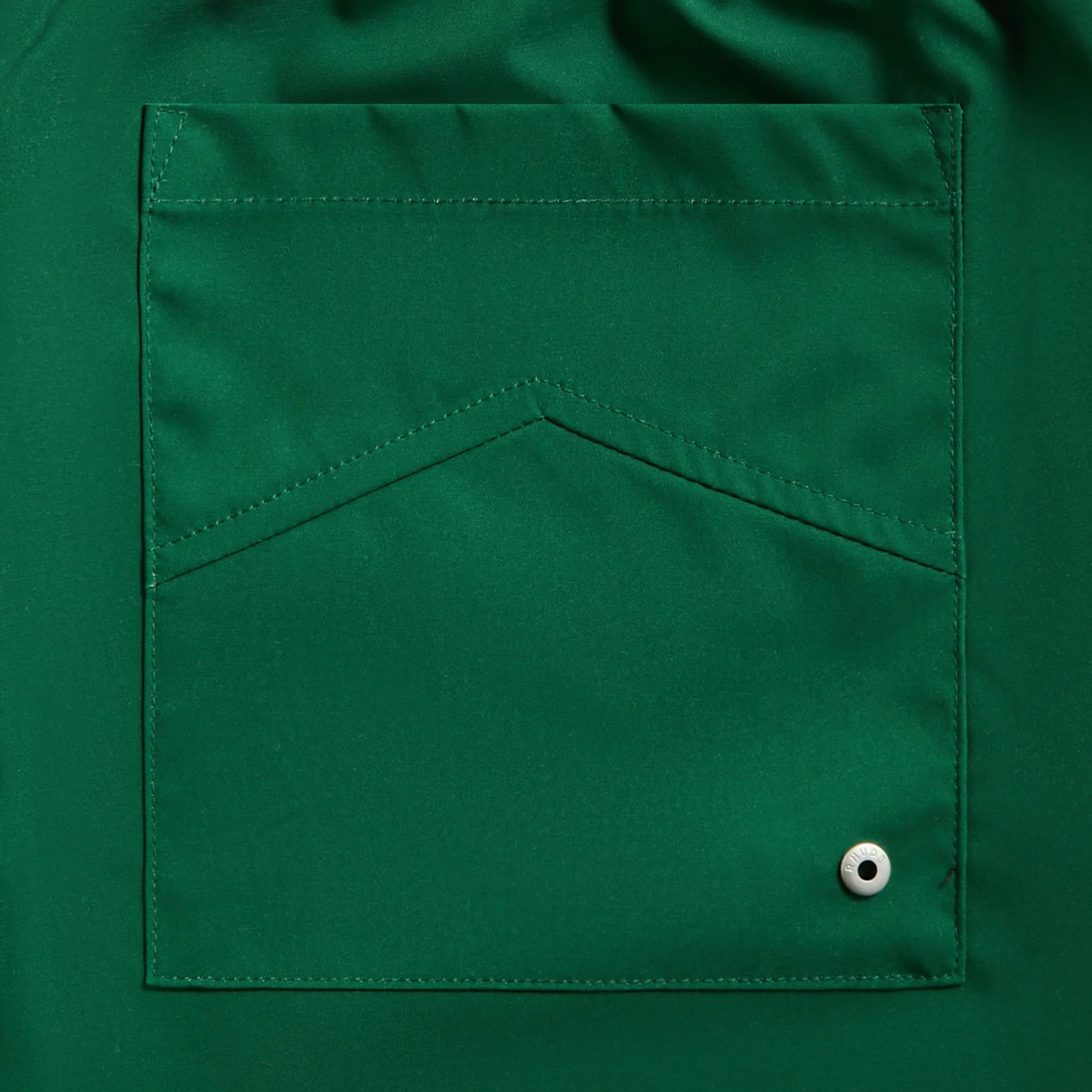 R H U D E Logo Basketball Swim Short Forest Green/Black/White