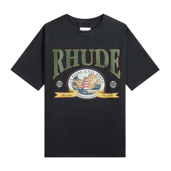 R H U D E Monaco Regatta Tee Vtg Black