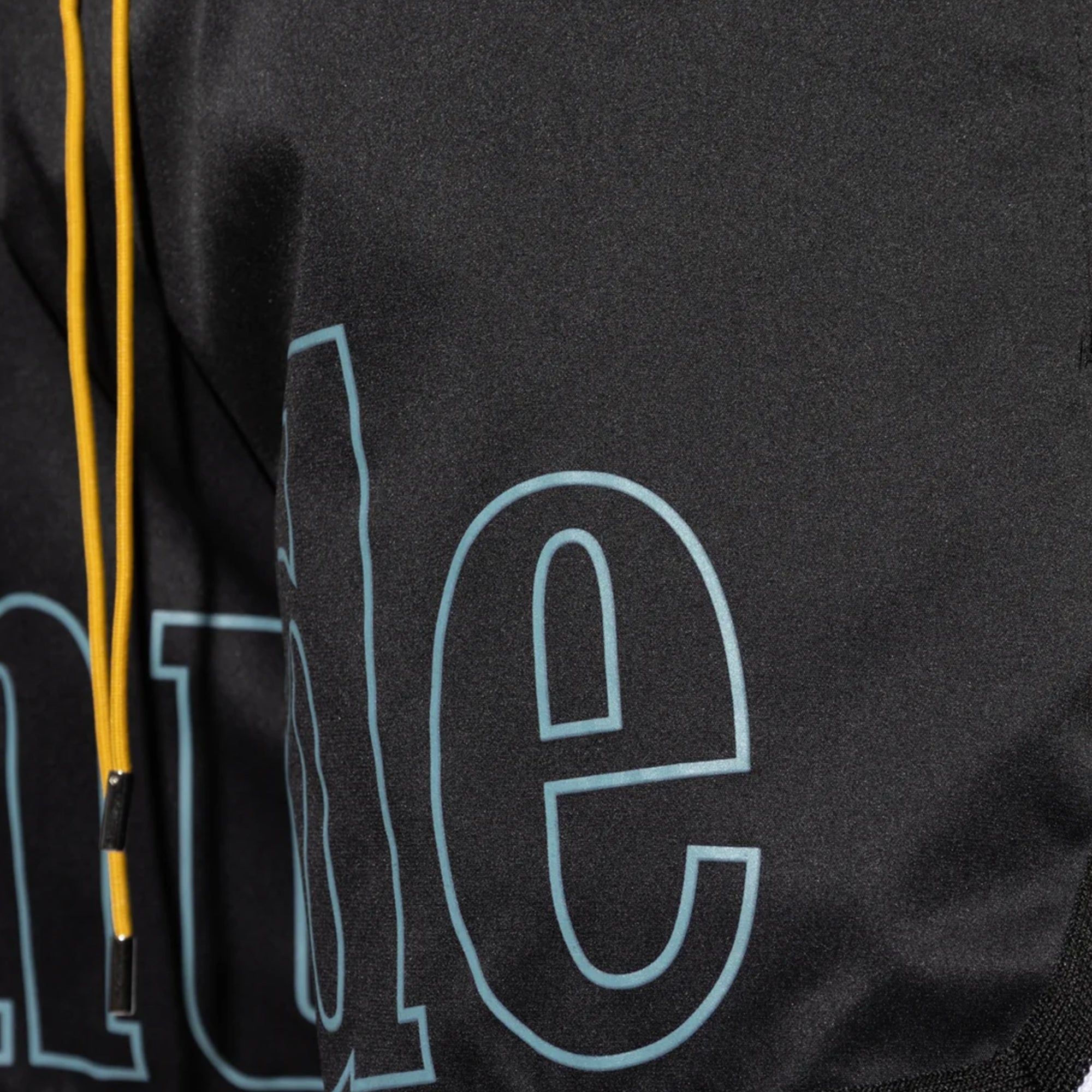 R H U D E Logo Basketball Swim Shorts Black/White