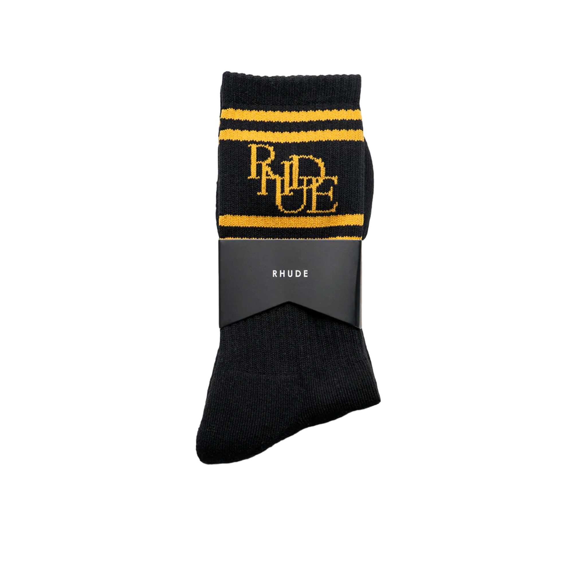R H U D E Scrambler Sock Black/Yellow